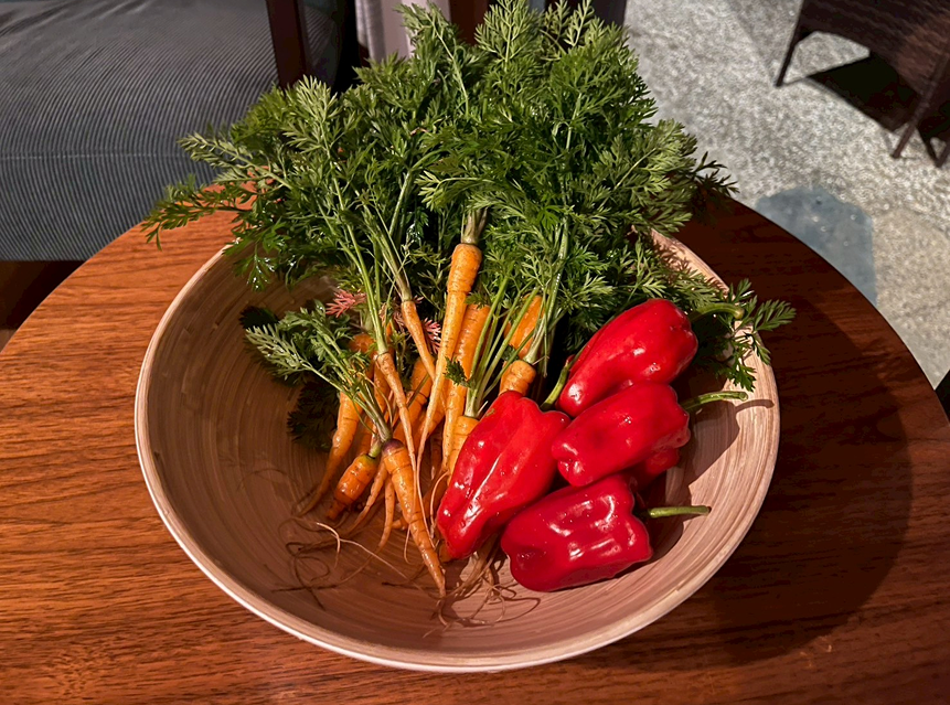 にんじんとピーマン