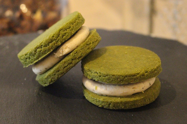 緑茶とほうじ茶のバターサンド